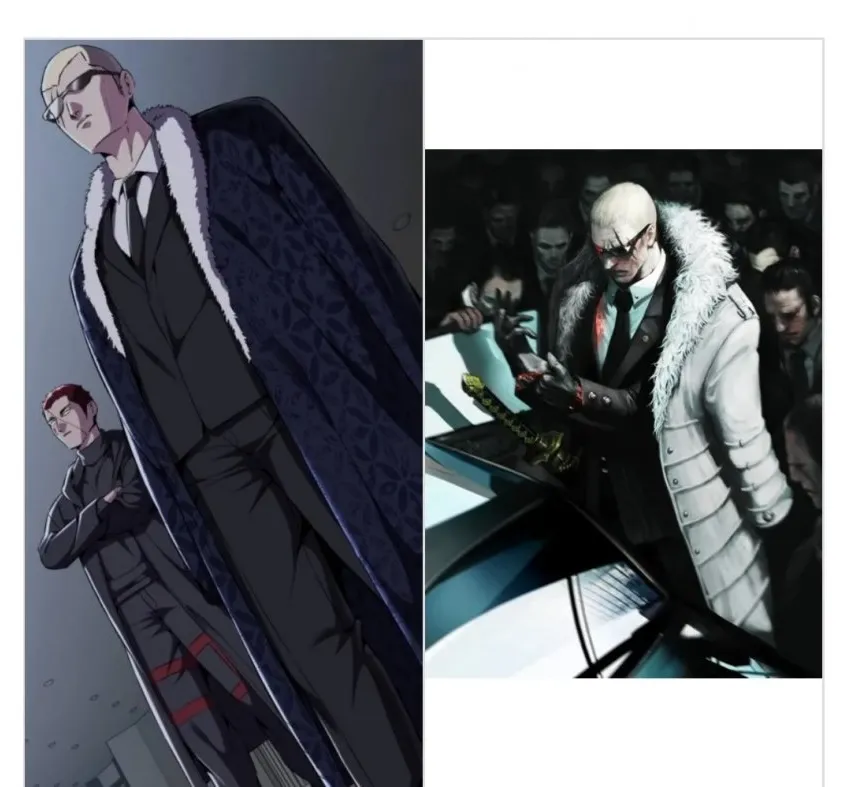 사신소년 카이만 논란 전후 디자인 비교 이미지 사신소년 카이만 논란 전후 디자인 비교 이미지