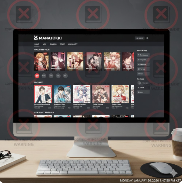 안전하고 풍부한 콘텐츠: 불법 사이트가 도메인 차단과 악성코드 위험에 노출된 것과 달리, 카카오웹툰은 AI 기반의 스마트한 작품 추천과 화려한 애니메이션 썸네일 등을 통해 고품질의 감상 경험을 안전하게 제공합니다.